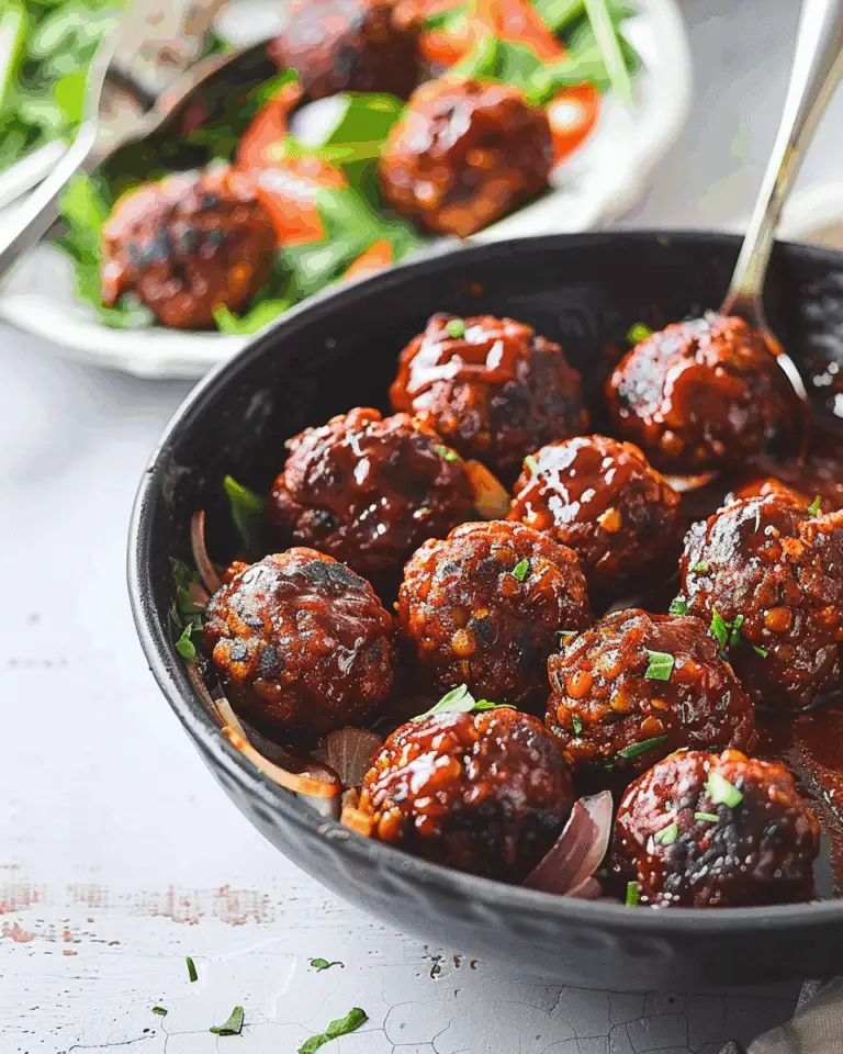 BBQ Vegan Lentil Meatballs