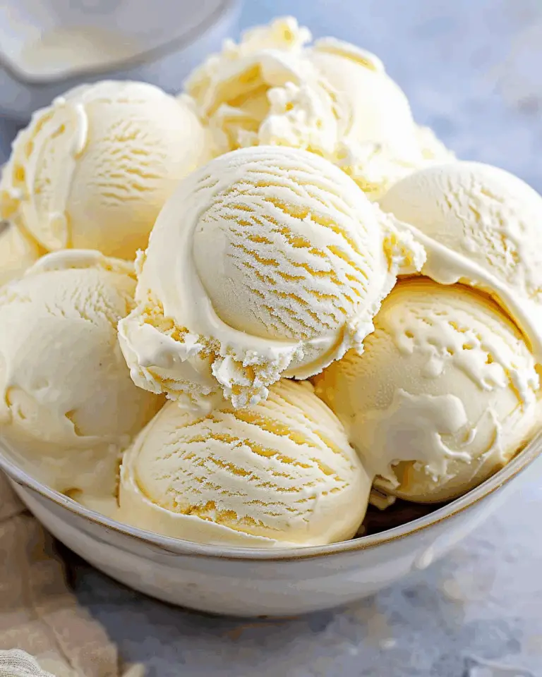 Homemade No-Churn Vanilla Ice Cream