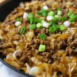 Low-Carb Mongolian Ground Beef and Cabbage Recipe