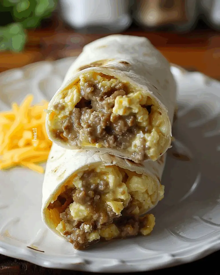 Sausage Gravy Breakfast Burritos