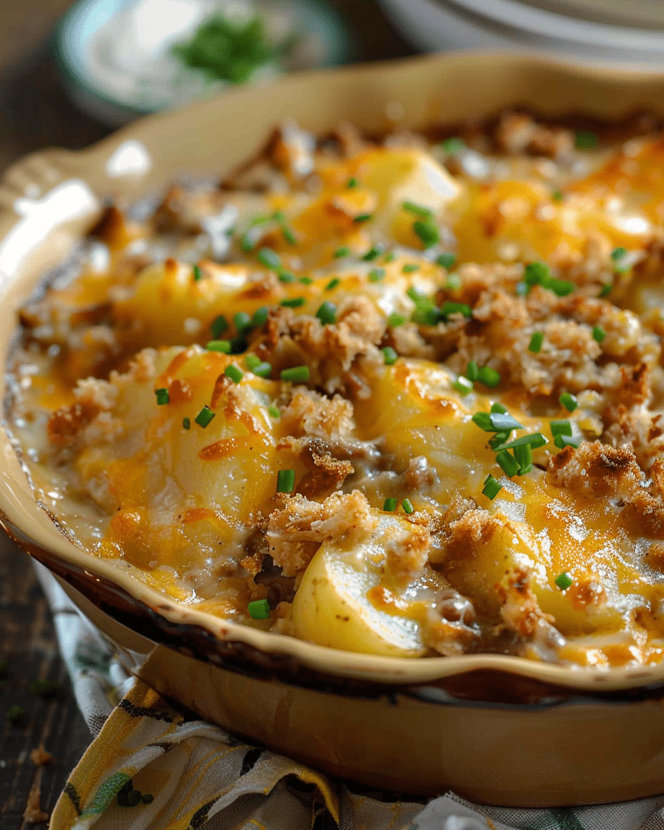 Slow Cooker Cowboy Potato Casserole