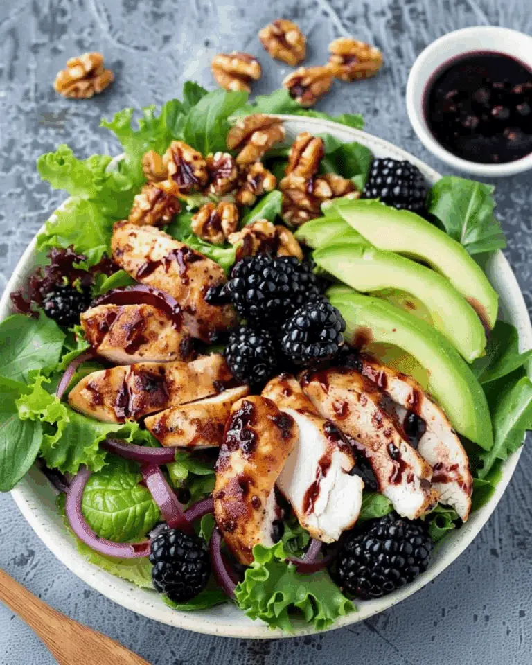 Blackberry Balsamic Chicken Salad