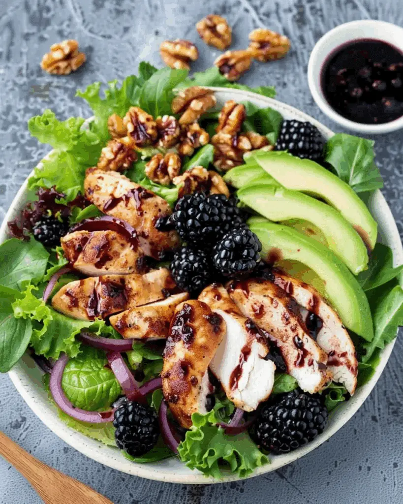Blackberry Balsamic Chicken Salad