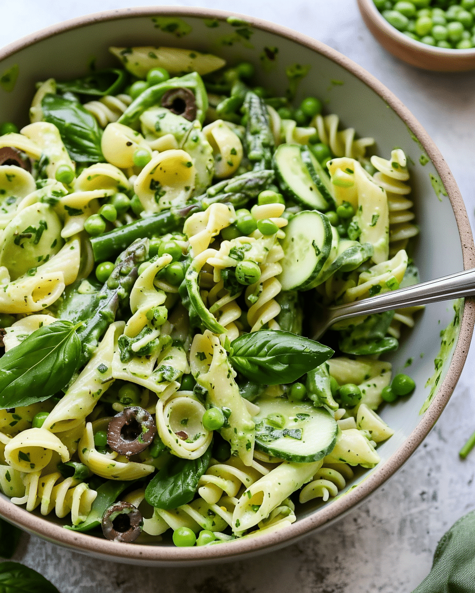 Green Goddess Pasta Salad Recipe