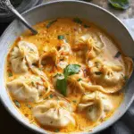 Thai Coconut Curry Dumpling Soup