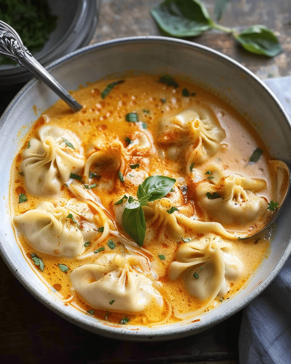 Thai Coconut Curry Dumpling Soup