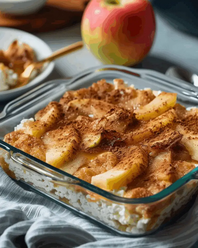 Apple Cinnamon Cottage Cheese Bake