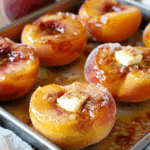 Cinnamon Sugar Baked Peaches