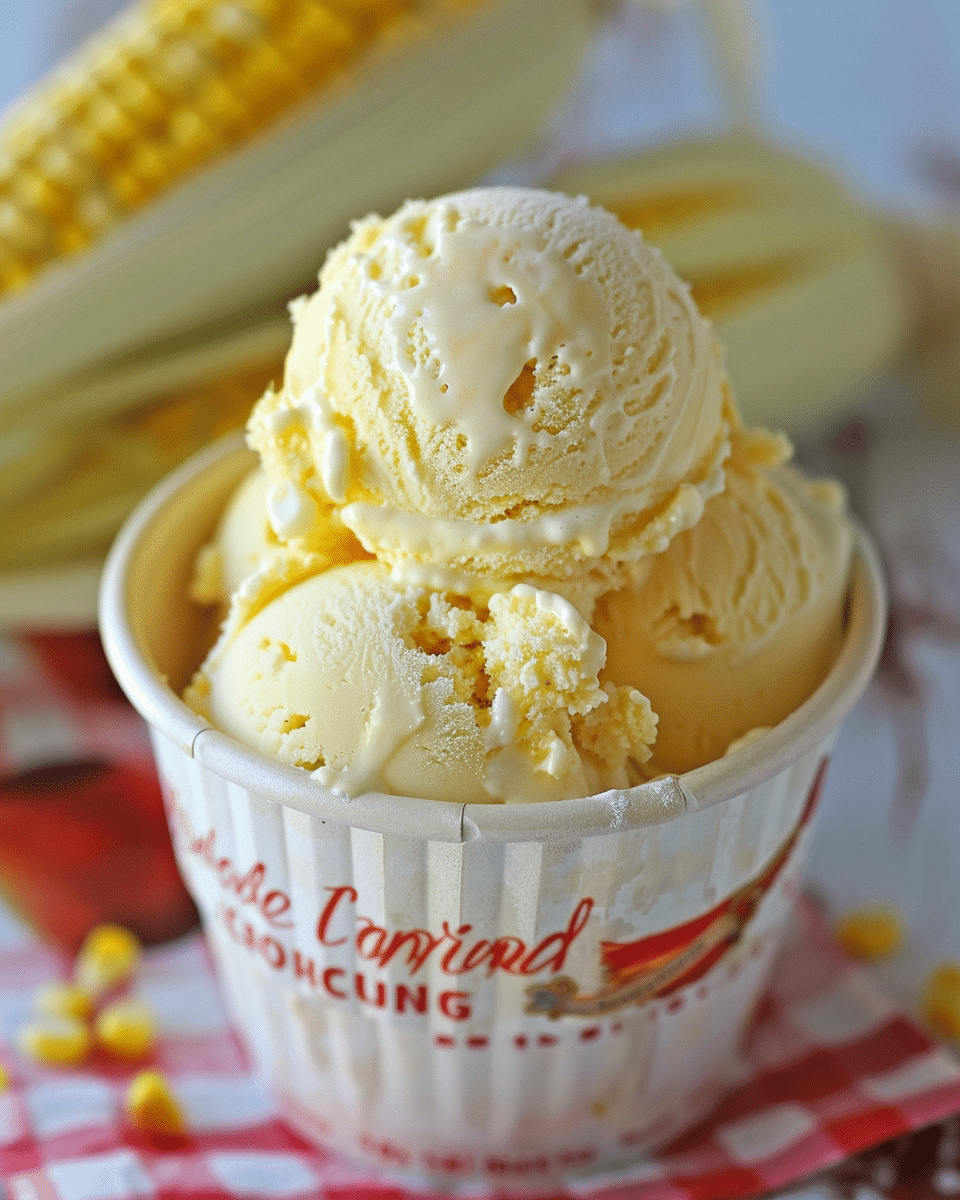 Salted Sweet Corn Ice Cream Recipe
