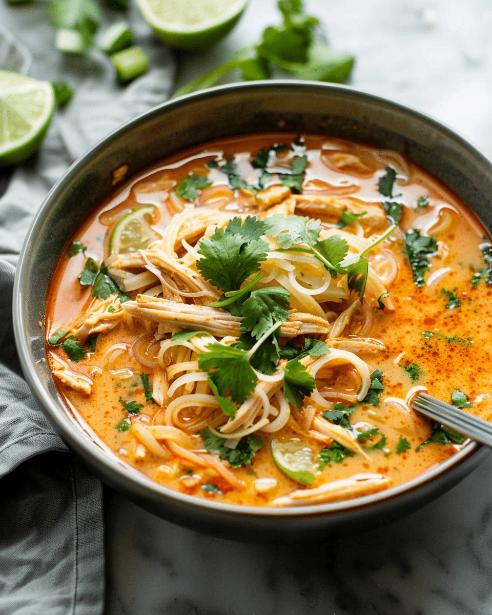 Easy Thai Chicken Curry Soup