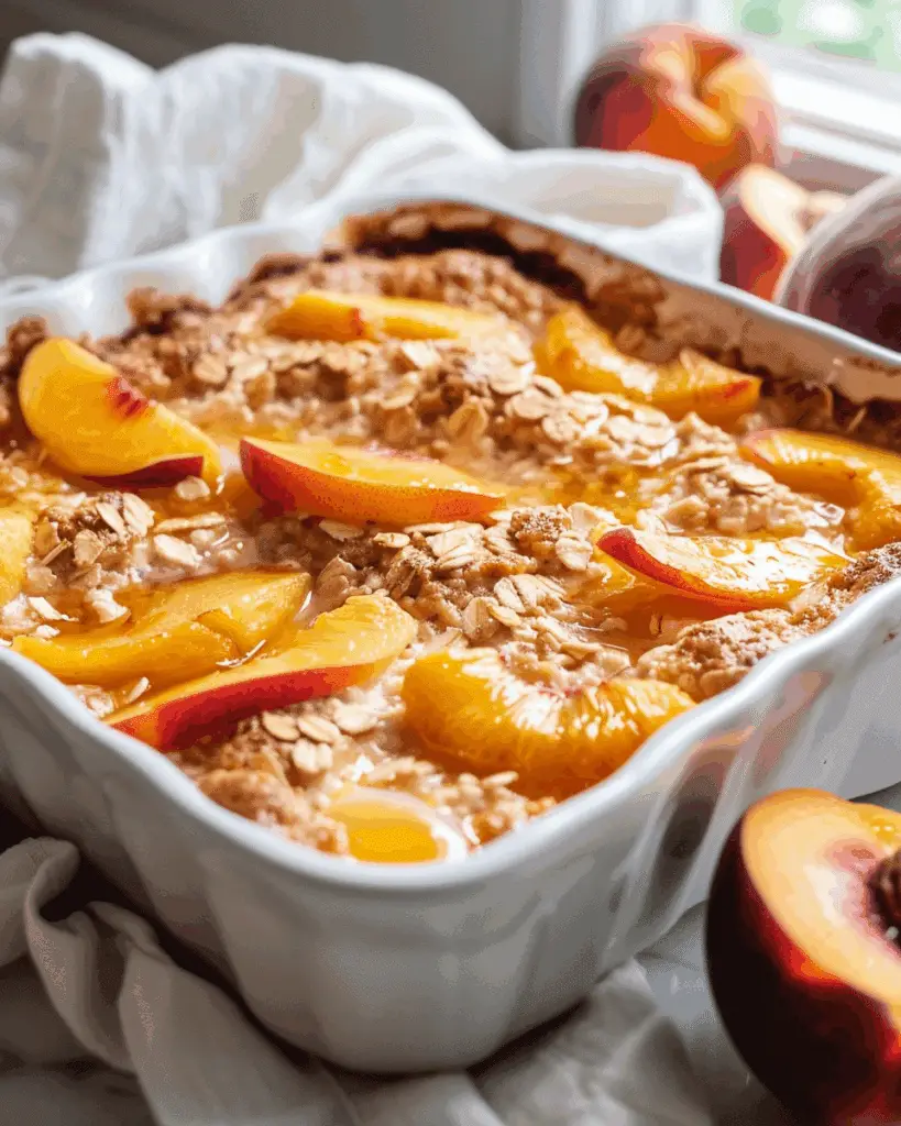 Peach Breakfast Bake: Easy, Healthy, and Perfect for Summer Mornings
