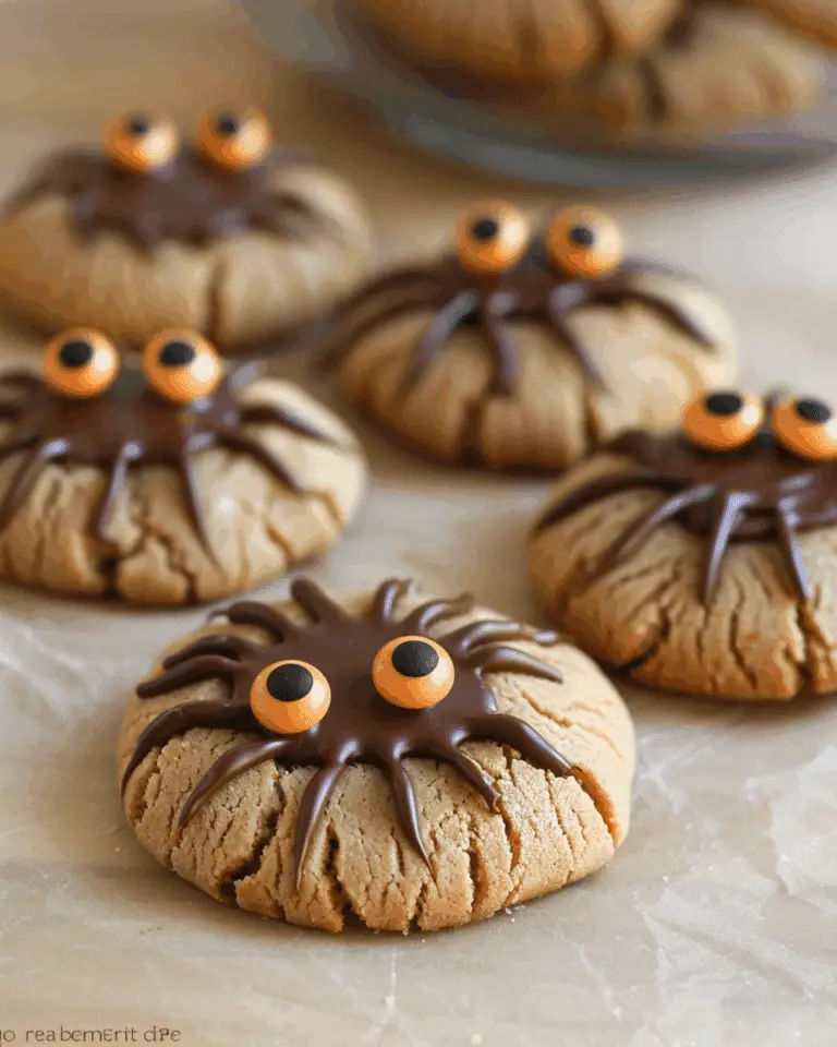 Peanut Butter Spider Cookies