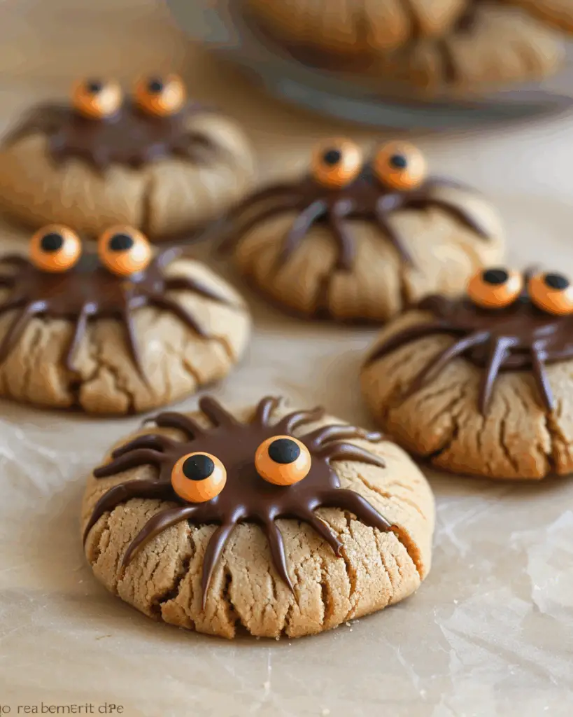 Peanut Butter Spider Cookies