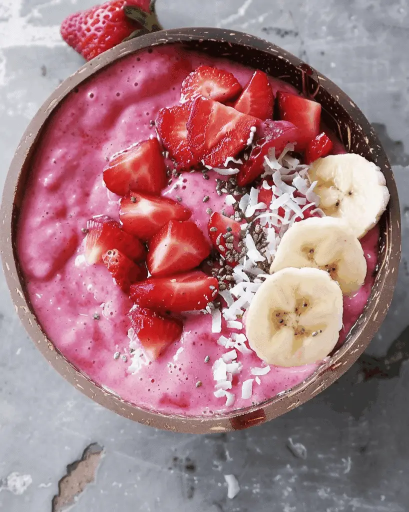 Strawberry Banana Smoothie Bowl