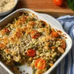 White Bean and Pesto Bake