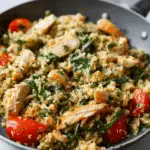 15-Minute Pesto Chicken Cauliflower Rice Recipe