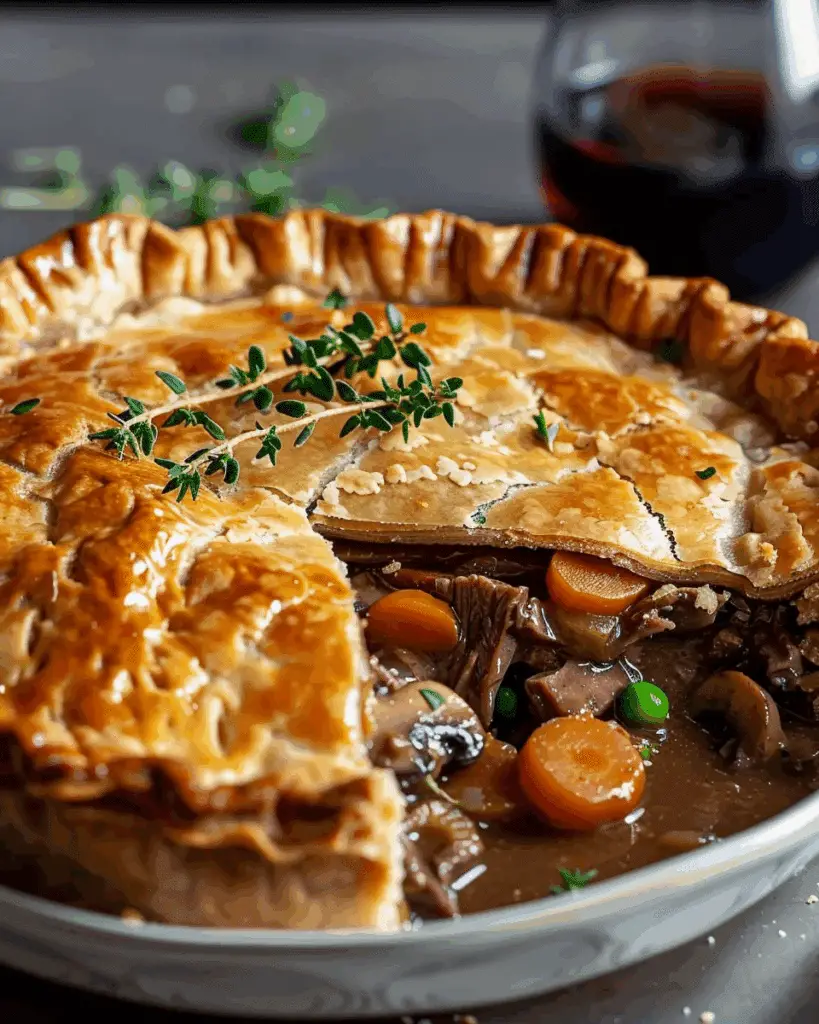 Classic Beef and Mushroom Pie