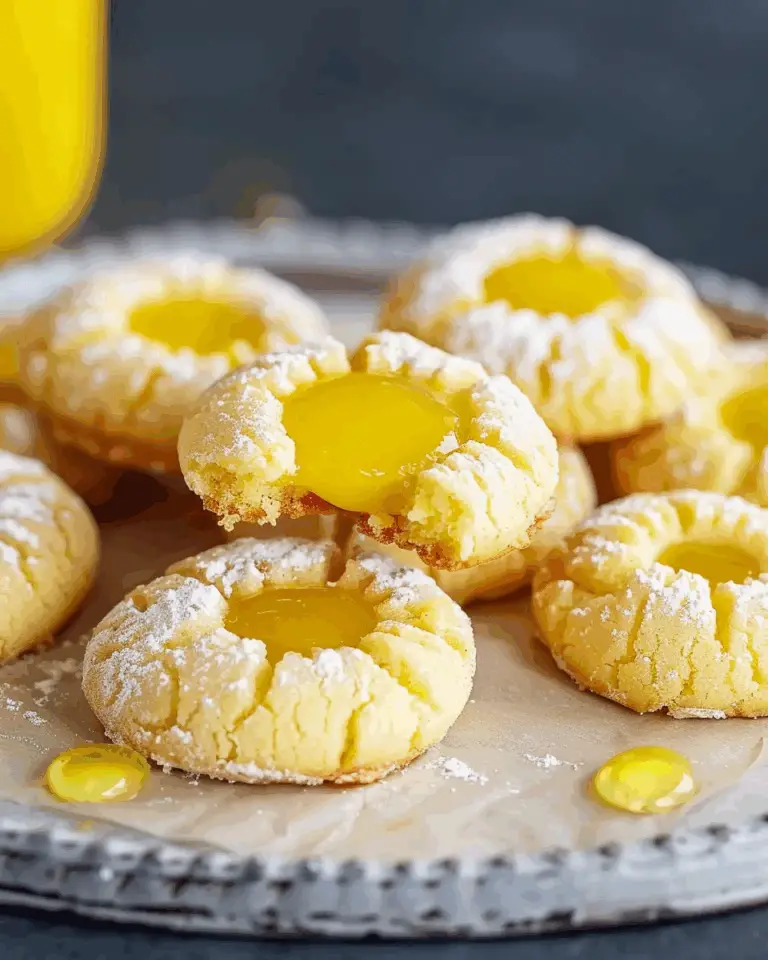 Lemon Curd Thumbprint Cookies