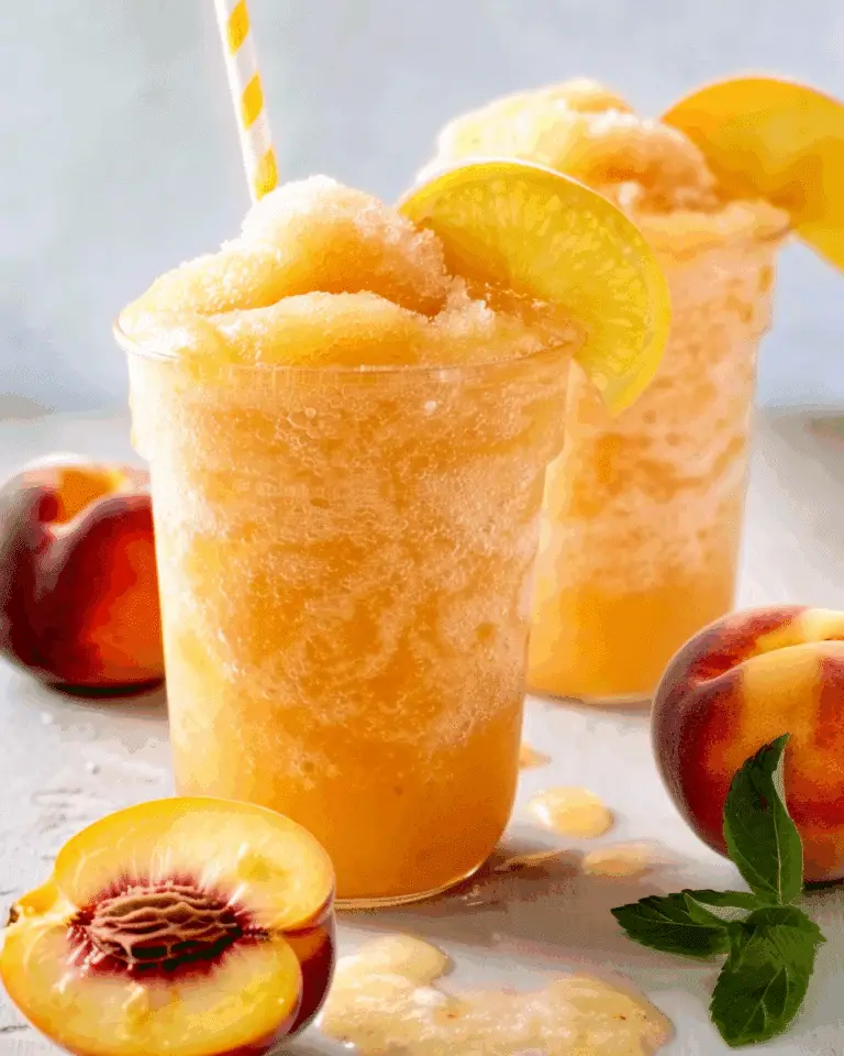 Peach Lemonade Slush