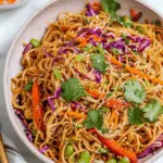 Vegan Rainbow Peanut Noodles
