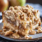 Apple Crumb Cake with Cinnamon Apple Drizzle
