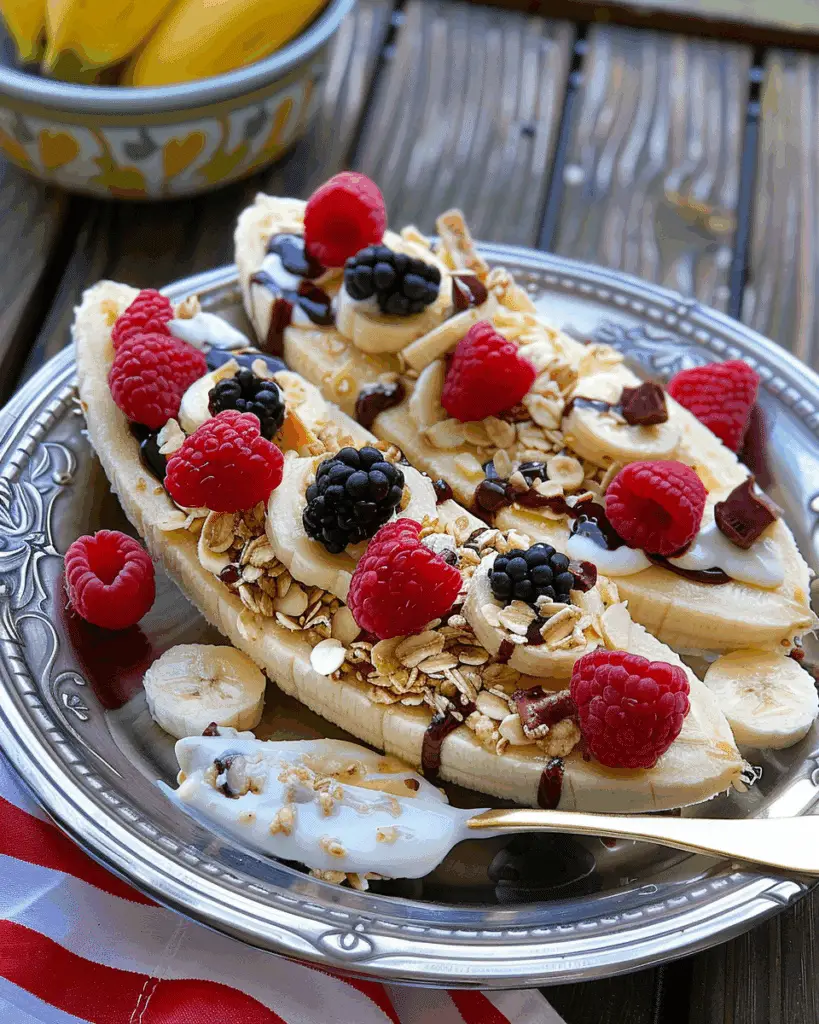 Breakfast Banana Splits