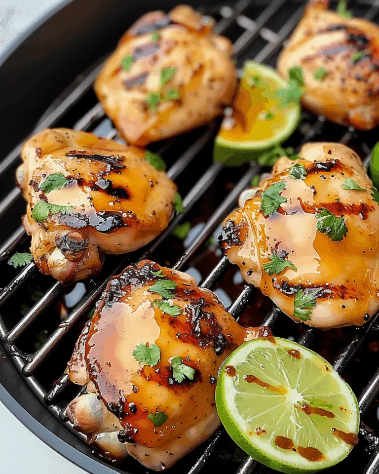 Honey Lime Grilled Chicken Thighs