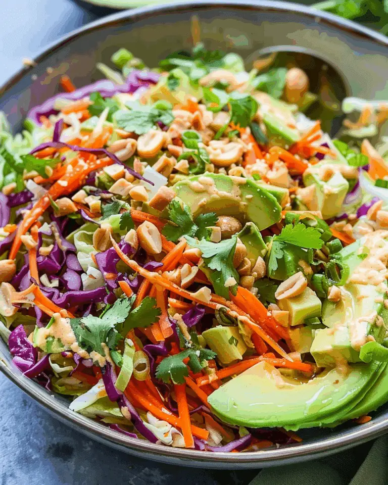 Shredded Thai Salad with Avocado