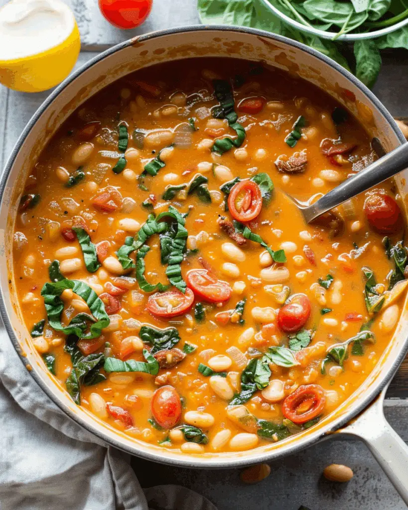 Creamy Tomato White Bean Stew