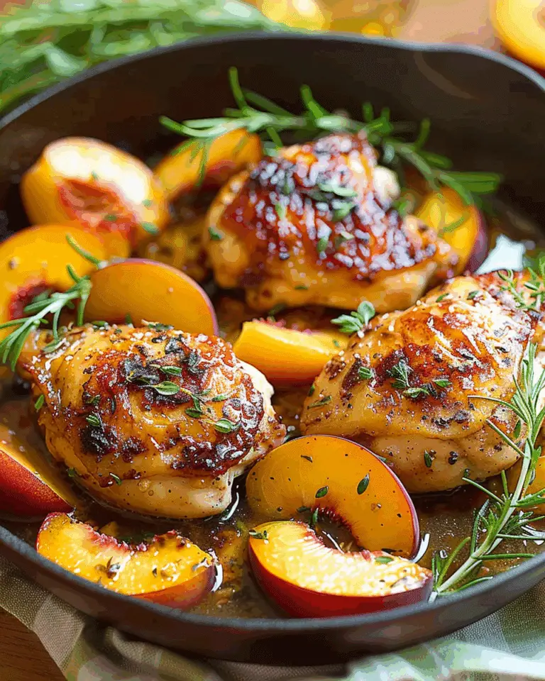 Chicken with Peaches