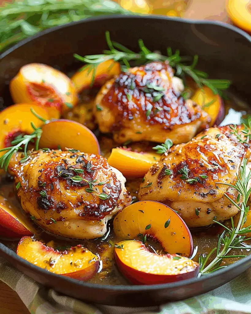 Chicken with Peaches