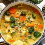 One Pot Creamy Vegetable Soup