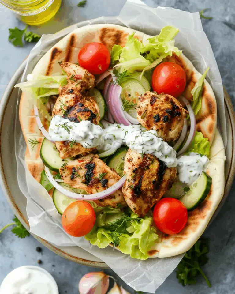 Greek Chicken Gyros
