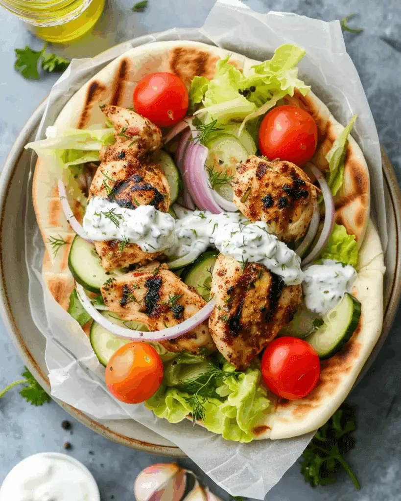 Greek Chicken Gyros