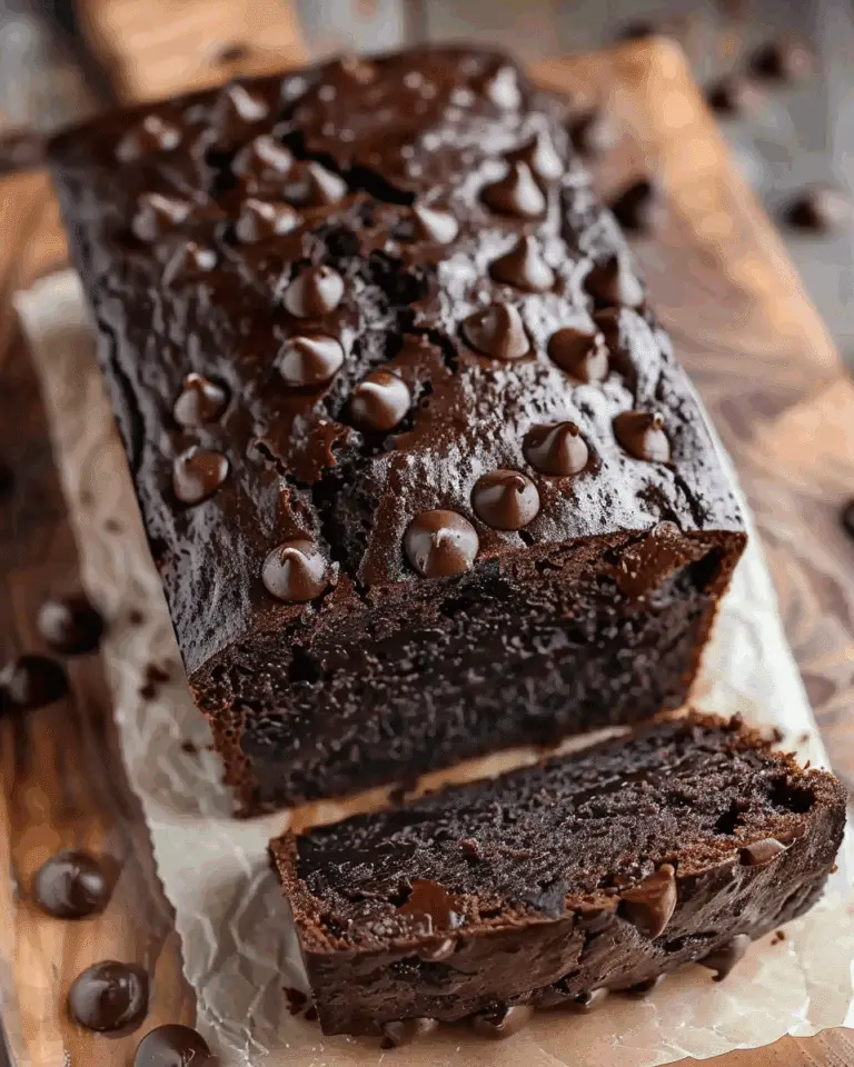 Indulgent Chocolate Zucchini Bread with Sour Cream