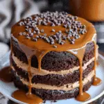 Decadent Salted Caramel Chocolate Cake with Luxurious Caramel Sauce