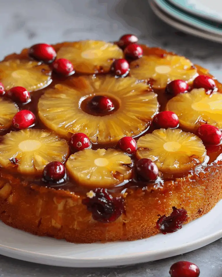 Cranberry Pineapple Upside-Down Cake Recipe