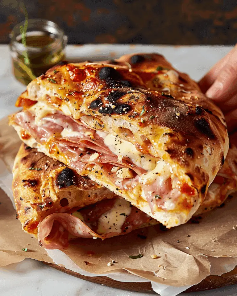 Mortadella Pizza Sandwich