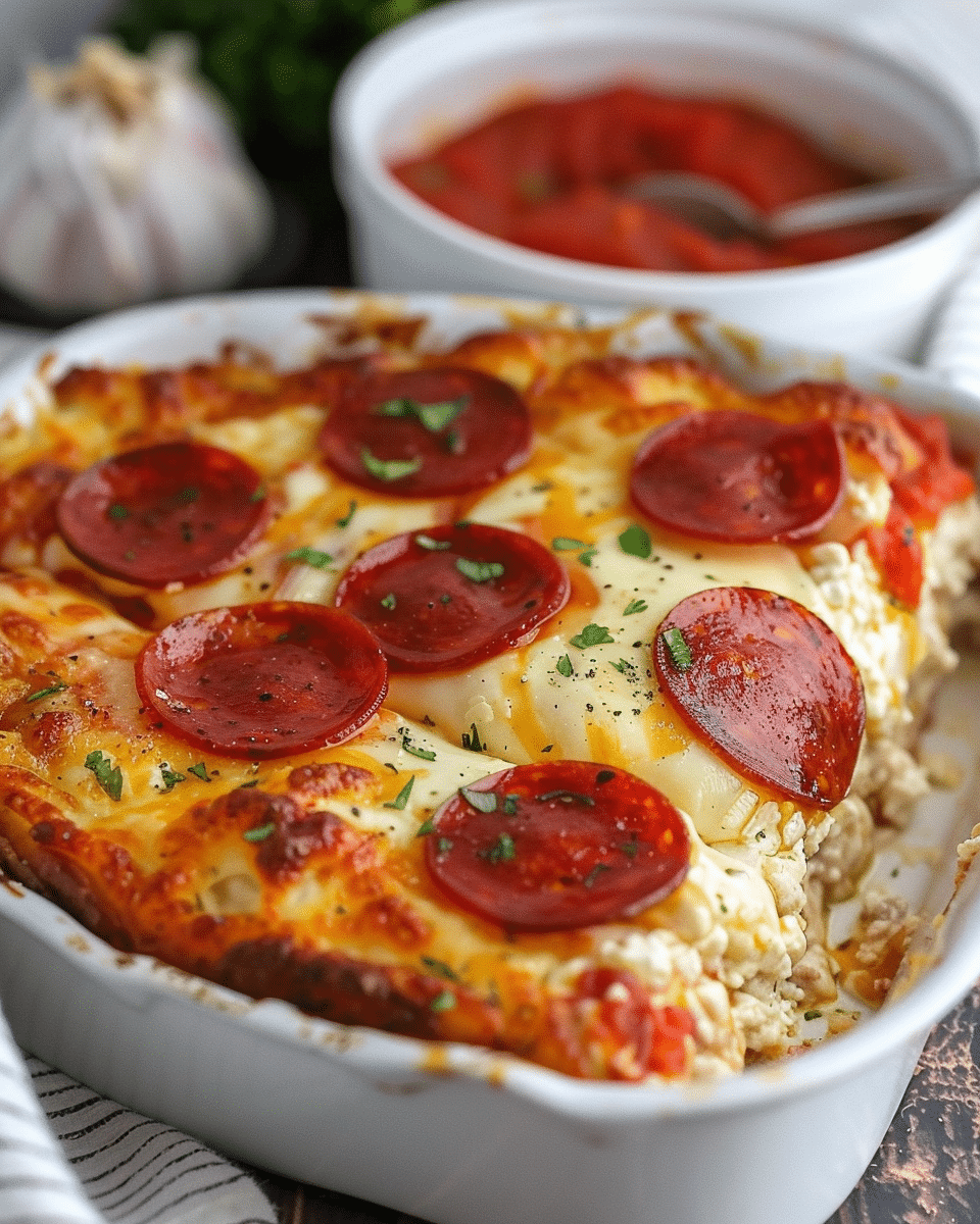 Pizza Style Cottage Cheese Bake – Easy Protein-Packed Dinner