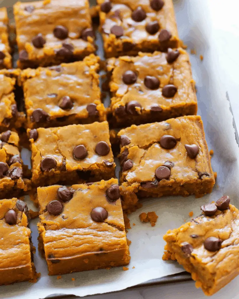 Pumpkin Blondies