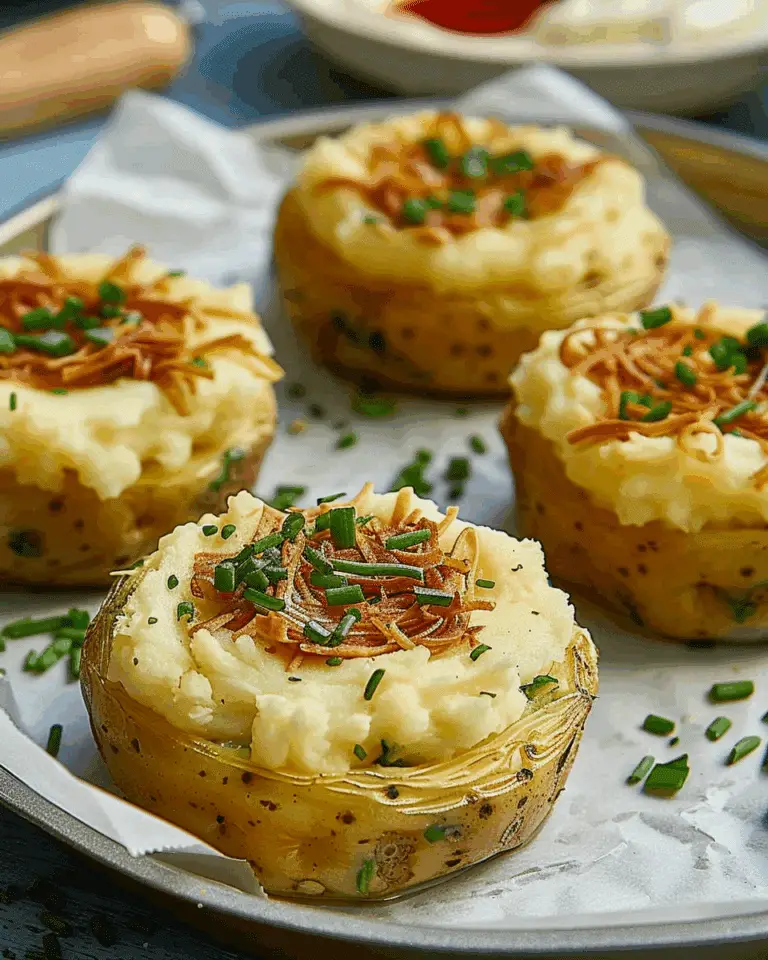 Stuffed Mashed Potato Nests Recipe