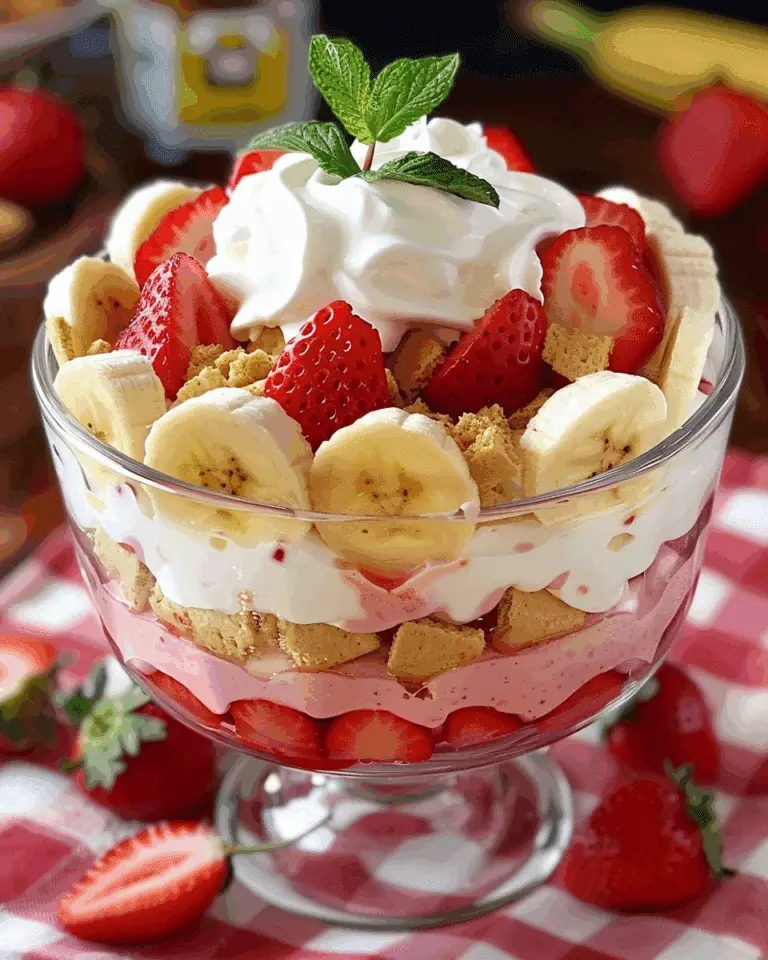 Creamy Strawberry Banana Pudding Dream