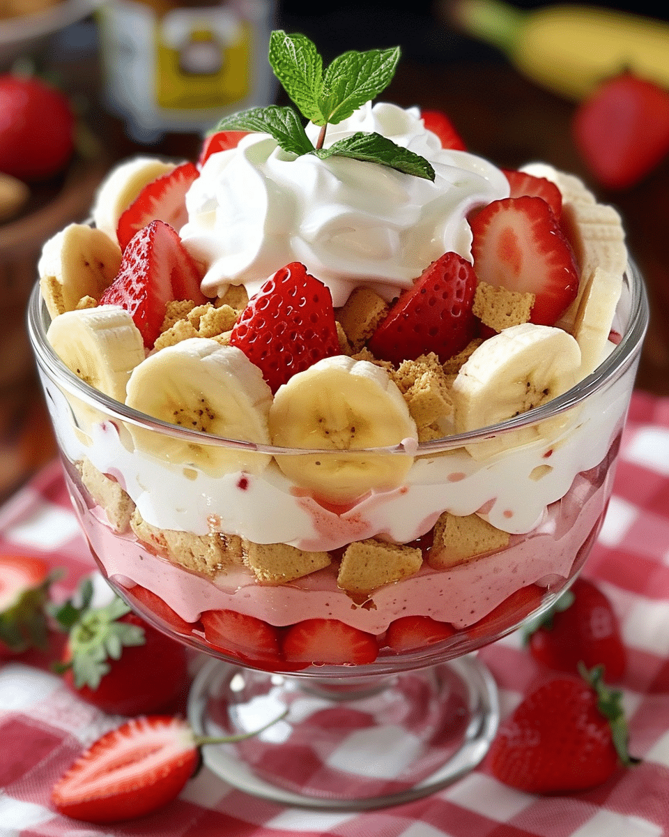 Creamy Strawberry Banana Pudding Dream