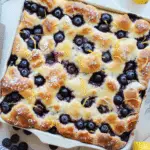 Easy Sourdough Blueberry Lemon Focaccia Bread
