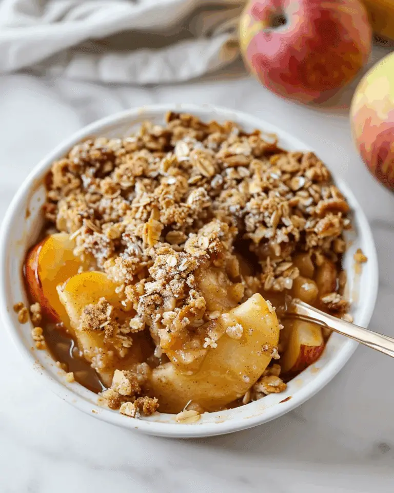 Healthy Breakfast Apple Crumble