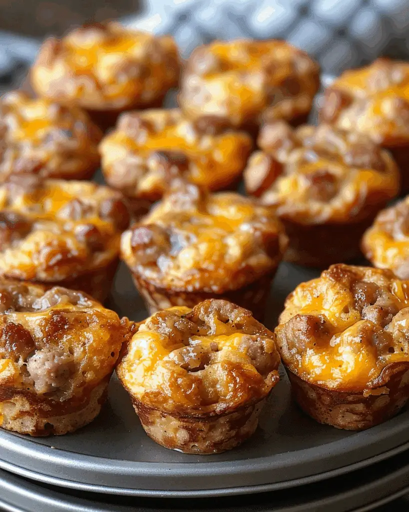 High-Protein Pancake Sausage Mini Muffins