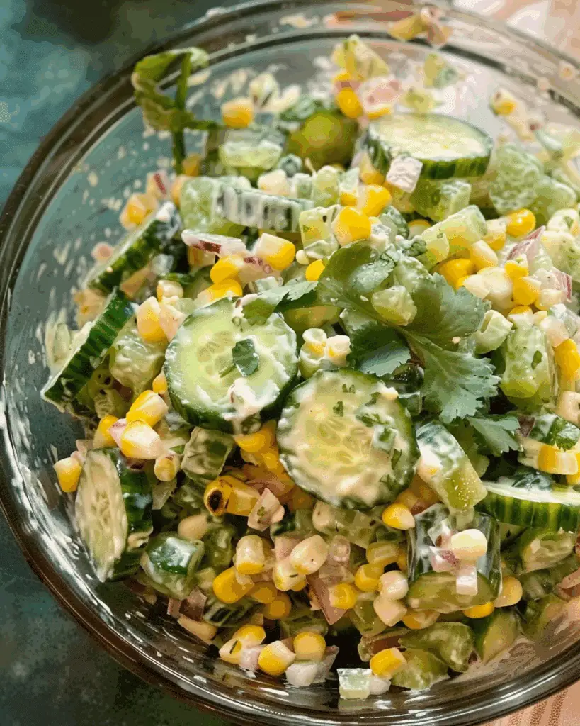 Street Corn Cucumber Salad