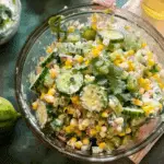 Street Corn Cucumber Salad