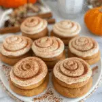 Soft Pumpkin Cookies with Cinnamon Frosting