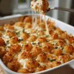 Chicken Alfredo Tater Tot Casserole Recipe